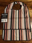 Adult Autistic Nibble Dribble Bib, Two Lumps Of Sugar, Stripes. Fixed Price $9.95.