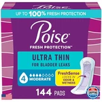Poise Ultra Thin Incontinence Pads Postpartum For Bladder Leaks 4 Drop. Fixed Price $50.86.