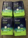 64 Count Prevail Incontinence Small Brief, Disposable Unisex Adult Diapers X4. Fixed Price $30.00.