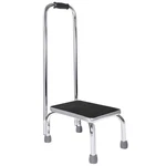 Vaunn Medical Foot Step Stool With Count (pack Of 1), Chrome Handle. Fixed Price $69.86.