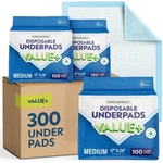 Disposable Chucks Pads 300 Pack - 17X24 Diaper Changing Incontinence Be.... Fixed Price $72.85.