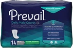 Prevail Incontinence Guards For Men, 13" Maximum Absorbency, 14 & 126. Fixed Price $59.99.