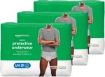 Amazon Basics Incontinence Underwear, Men, Maximum Absorbency, Small S, 60 Ct. Fixed Price $26.80.