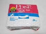Vintage 1995 Depend Poise Thin Pads 24 Sealed Package New Usa Made. Fixed Price $15.99.