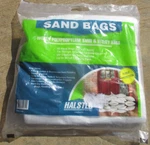 Halsted 15IN. X 27IN. Heavy Duty White Woven Sand Bags With Tie String (25-PACK). Fixed Price $22.00.