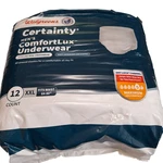 Walgreens Certainty Men's Comfortlux Underwear 12 Count Xxl. Fixed Price $7.50.