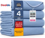 Washable Underpads 34" X 36" (pack 4), Waterproof Reusable Heavy Absorbency I. Fixed Price $31.71.