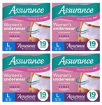 Assurance Women's Incontinence & Postpartum Undies Max Absorbency Size L 76 Ct. Fixed Price $59.99.