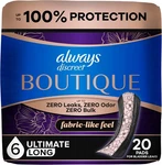 Always Discreet Boutique Incontinence Pads Size 6 Extra Heavy Absorbency 20 Ct. Fixed Price $26.42.
