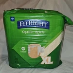 Fitright Optifit Ultra Incontinence Briefs Unisex Heavy Absorbency Xl 56IN-64IN. Fixed Price $25.00.