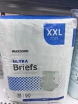 Mckesson Ultra Disposable Underwear - White, 2XL, Heavy, Pack Of 12 (uwbxxl). Fixed Price $25.00.