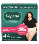 44 Count Depend Fresh Protection Adult Incontinence & Postpartum Bladder Leak. Fixed Price $39.99.