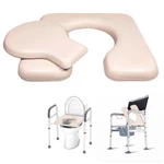 Pu Commode Seat Cushion With Sponge Padded,c Shape Waterproof Soft Pad,suitab.... Fixed Price $52.56.