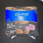 Xl 16CT Always Discreet Boutique Incontinence And Postpartum Underwear For Women. Fixed Price $15.00.