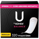By Kotex Balance Wrapped Panty Liners Regular Length 320 Count 8 Packs Of 40. Fixed Price $63.79.