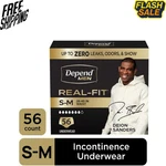 Depend Real Fit Men Adult Diapers Grey 56 Count Pack. Fixed Price $62.99.