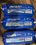 DDA30 Attends Briefs Size 44 -58 Maximum Absorbency Packs 24CT 72 Total. Fixed Price $18.00.