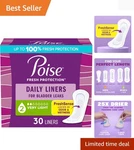 Poise Daily Liners, Incontinence Panty For Bladder Leaks, 2 Drop Very .... Fixed Price $5.99.