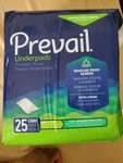 Prevail Disposable Underpads Box Of 6 Bags 25 Count. Fixed Price $49.99.