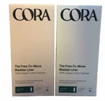 2 Pack Cora Organic Cotton Topsheet Bladder Liners, Xtra Long (30 Count). Fixed Price $24.99.