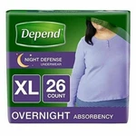 Depend Night Defense Incontinence Women's Underwear (46339) - Xl 26 Count. Fixed Price $36.99.