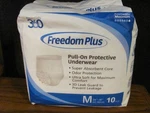 Essential 360 Freedom Plus Pull-on Protective Underwear 24" 36" 10 Pcs. Fixed Price $15.00.