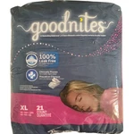 Goodnites Girls Nighttime Bedtime Underwear Size Xl 95-140+ Lbs, 21 Count. Fixed Price $21.00.