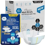 Med Pride Adult Diapers Xxxl Maximum Absorbency Incontinence Briefs Tabs 16-32CT. Fixed Price $70.60.