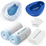Bed Pan Set Includes 30 Super Absorbent Pads, 40 Disposable Liners, And 100 G.... Fixed Price $51.64.