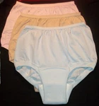 3 Pair Size Small / 6 Assorted Band Leg Cotton Wearever Incontinence Panties Usa. Fixed Price $16.99.
