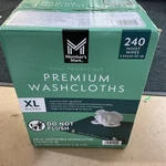 Member's Mark Total Protection Premium Disposable Washcloths, 12"X8", 240CT. Fixed Price $17.50.