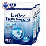 Incontinence Booster Pads 48 Count Extra Absorbent Disposable Comfortable Livdry. Fixed Price $104.99.