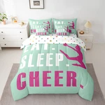 Feelyou Comforter Set 7 Piece Queen Size Girls Cheerleading Bedding. Fixed Price $102.79.