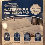 Springspirit Waterproof Protector Pad 34X36IN 2 Pack Max Absorbency Non Slip. Fixed Price $37.99.