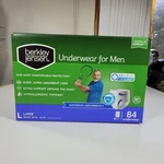 Berkley Jensen Incontinence Underwear For Men Large 84 Count Dri-fit Discreet. Fixed Price $29.90.