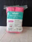 New Vive Crutch Pads 4 Pcs Adults Armpit Padding Hand Grips Hot Pink. Fixed Price $16.00.