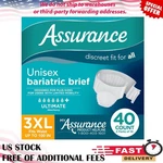 Assurance Unisex Maximum Incontinence Briefs With Tabs, Bariatric 40 Count, New. Fixed Price $40.99.
