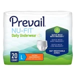 Absorbent Underwear Prevail Nu-fit Pull On With Tear Away Seams Adult Large Unis. Fixed Price $66.82.
