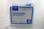 Medline MSC100LG Clothlike Briefs Underwear 25 Package Disposable Adult Large. Fixed Price $19.99.