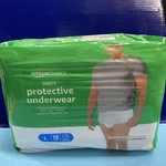 Amazon Basics Incontinence Underwear For Men, Maximum Absorbency - L 18CT. Fixed Price $18.88.