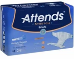 Attends Dermadry Stretch Medium/regular 32'' - 54'' Bag Of 24. Fixed Price $17.50.