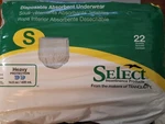 Tranquility Select Disposable Absorbent Underwear Small, Of 22, 4 Packs. Fixed Price $39.99.
