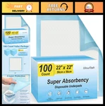 100 Count 22 X Super Absorbency Disposable Underpads, Leakproof Quick. Fixed Price $58.99.