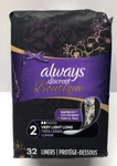 Always Discreet Boutique Liners Size Very Light Long 32 Ct. Fixed Price $21.26.