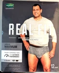 Depend Real-fit Men's Underwear That Protects Maximum Absorbency L/xl 12 Nib. Fixed Price $38.25.