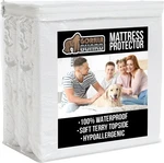 Gorilla Guard Deep Queen Mattress Protector 60X80X14IN 100% Waterproof New Wht. Fixed Price $27.50.