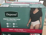 Depend Women's Fresh Protection Advanced Underwear Size 72. Fixed Price $45.00.