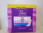 Poise Incontinence Pads For Women Drop Moderate Absorbency Long Length 84 Ct. Fixed Price $23.99.