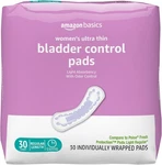 Amazon Basics Women's Light Incontinence Pads, Unscented, 30 Count. Fixed Price $10.14.