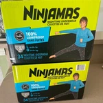 Boxes 34X2 Pampers Ninjamas Nighttime Bedwetting Underwear. Fixed Price $15.00.